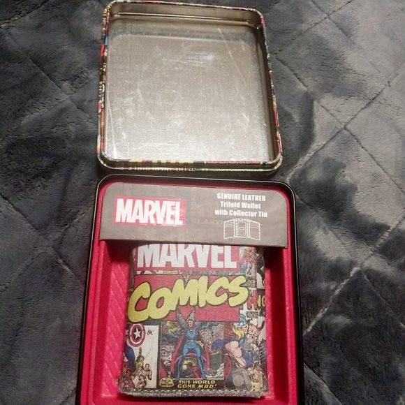 Super hero genuine leather Trifold wallet - Picture 2 of 8